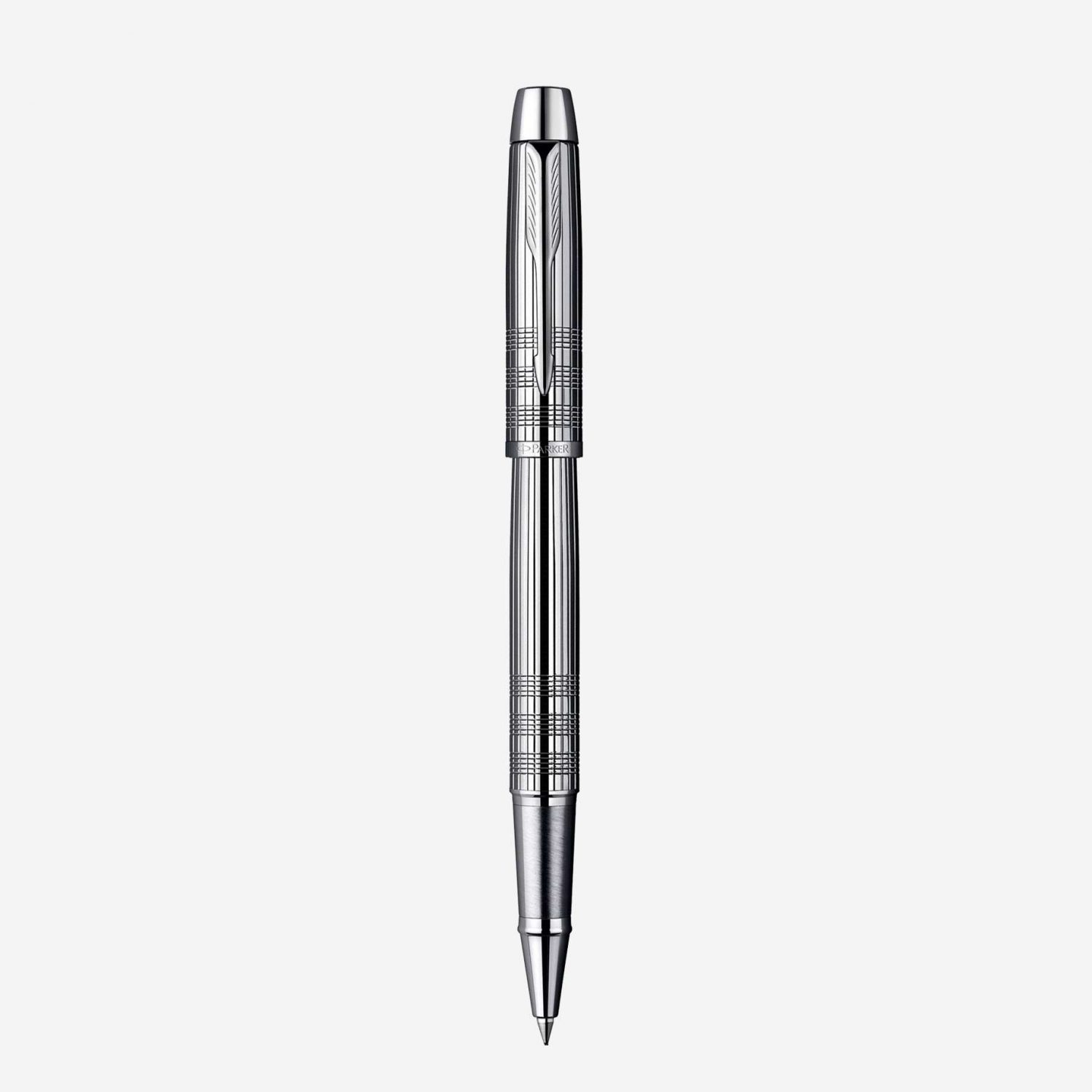 Bút Parker IM Premium Chiseled Shiny Chrome With Chrome Trim Rollerball Pen S0908650-PK210
