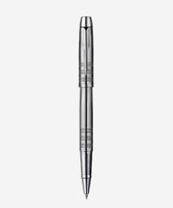 Bút Parker IM Premium Chiseled Shiny Chrome With Chrome Trim Rollerball Pen S0908650-PK210