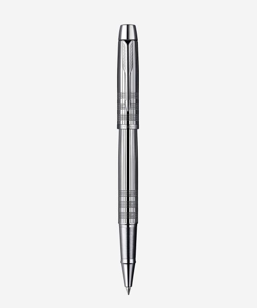 Bút Parker IM Premium Chiseled Shiny Chrome With Chrome Trim Rollerball Pen S0908650-PK210