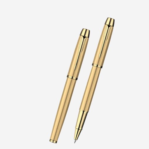 Bút Parker IM Metal Brushed Metal Gold GT RP S0811700-PK207