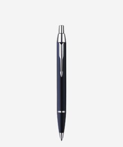 Parker IM Blue Chrome Trim Ballpoint Pen S0856460