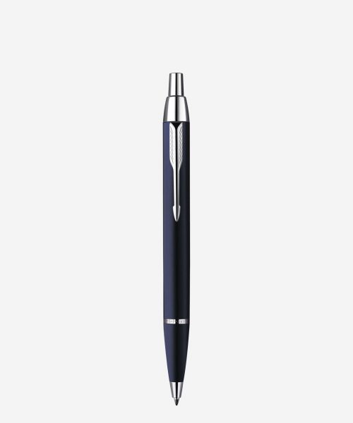 Parker IM Blue Chrome Trim Ballpoint Pen S0856460