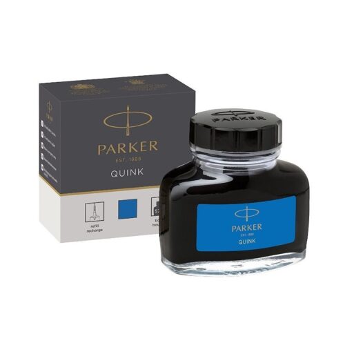 Lọ mực Parker xanh chính hãng dung tích 57ml - Mực bút ký Parker Quink