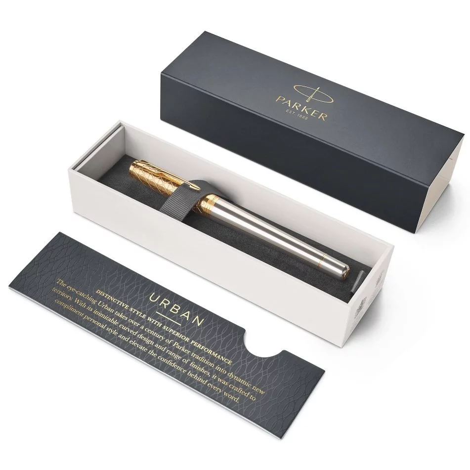 Mở hộp Parker Urban Premium 2017 Aureate Powder GT Rollerball Pen 1931574 ở Pen Store Việt Nam.