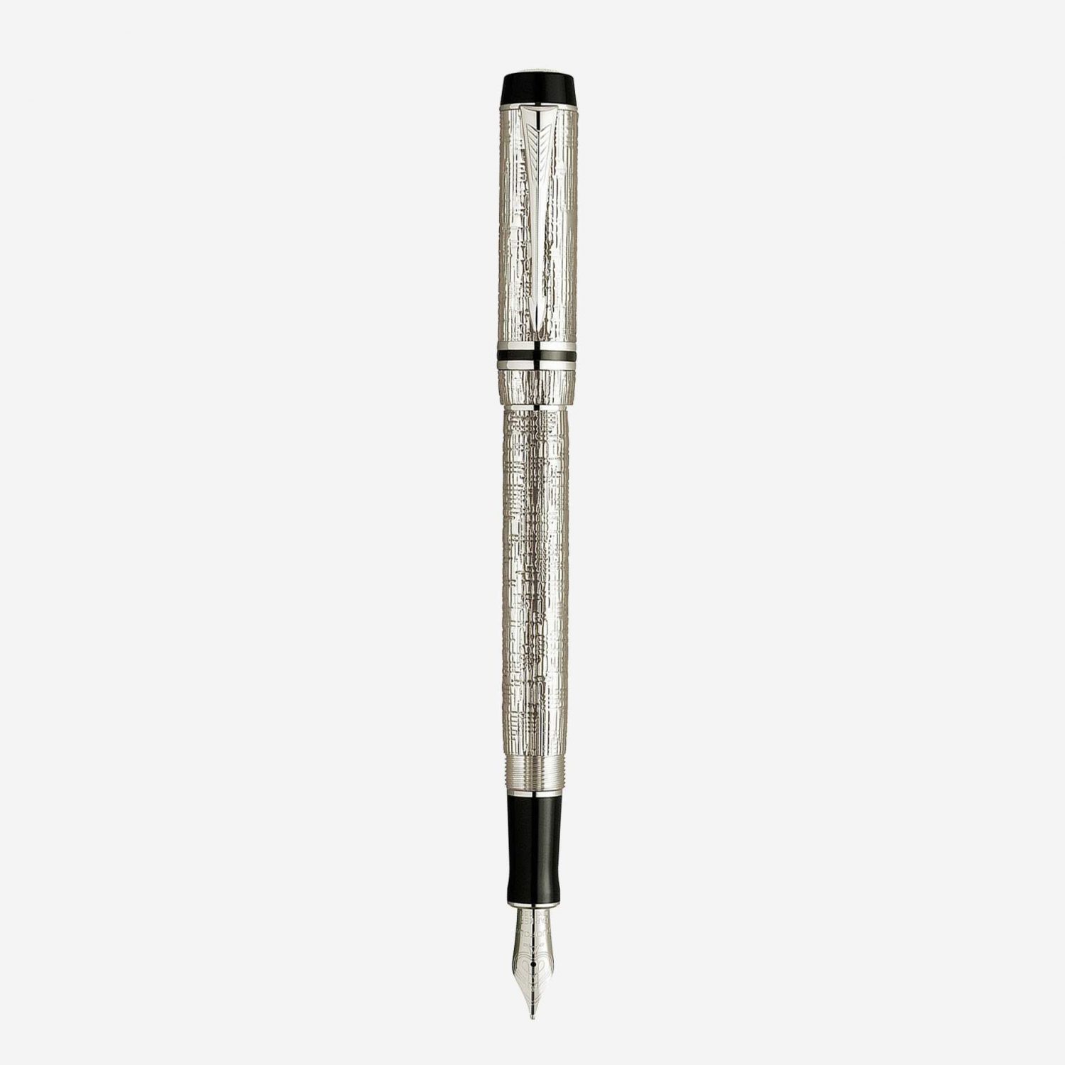 Bút Parker Duofold Presidential Esparto Sterling Silver Fountain Pen S0691340