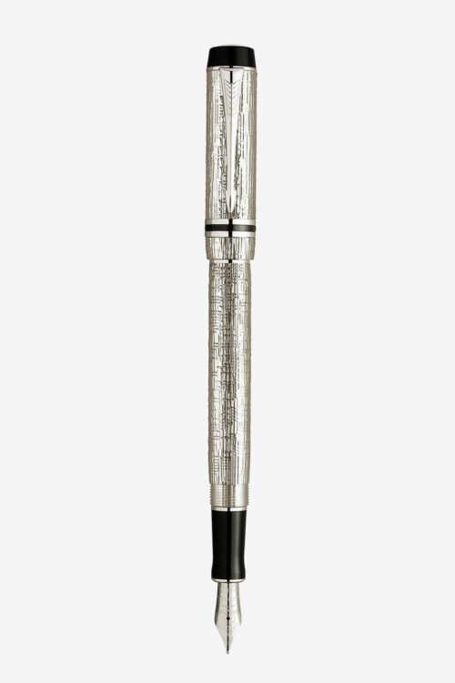 Bút Parker Duofold Presidential Esparto Sterling Silver Fountain Pen S0691340