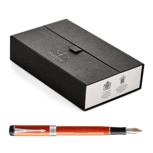Hình ảnh và báo giá viết máy Parker Duofold Orange Centennial Classic Big Red Vintage CT FP