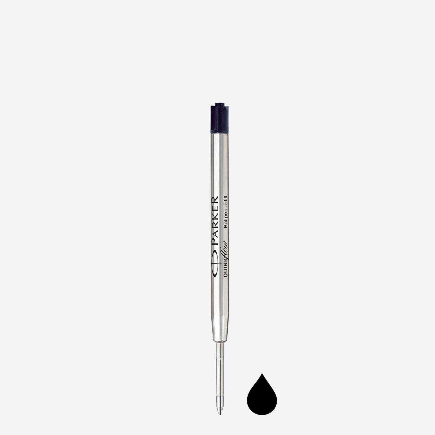 Parker Quink Ballpoint Pen Refill Fine Black Blister 1950367 S0909400