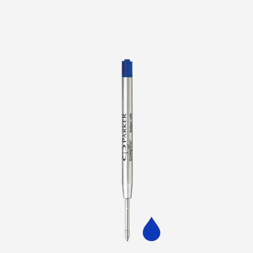 Parker Quink Ballpoint Pen Refill Fine Blue Blister 1950368 PKB015