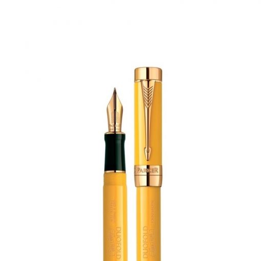 Bút Parker Duofold Mandarin Yellow Limited Edition GT FP