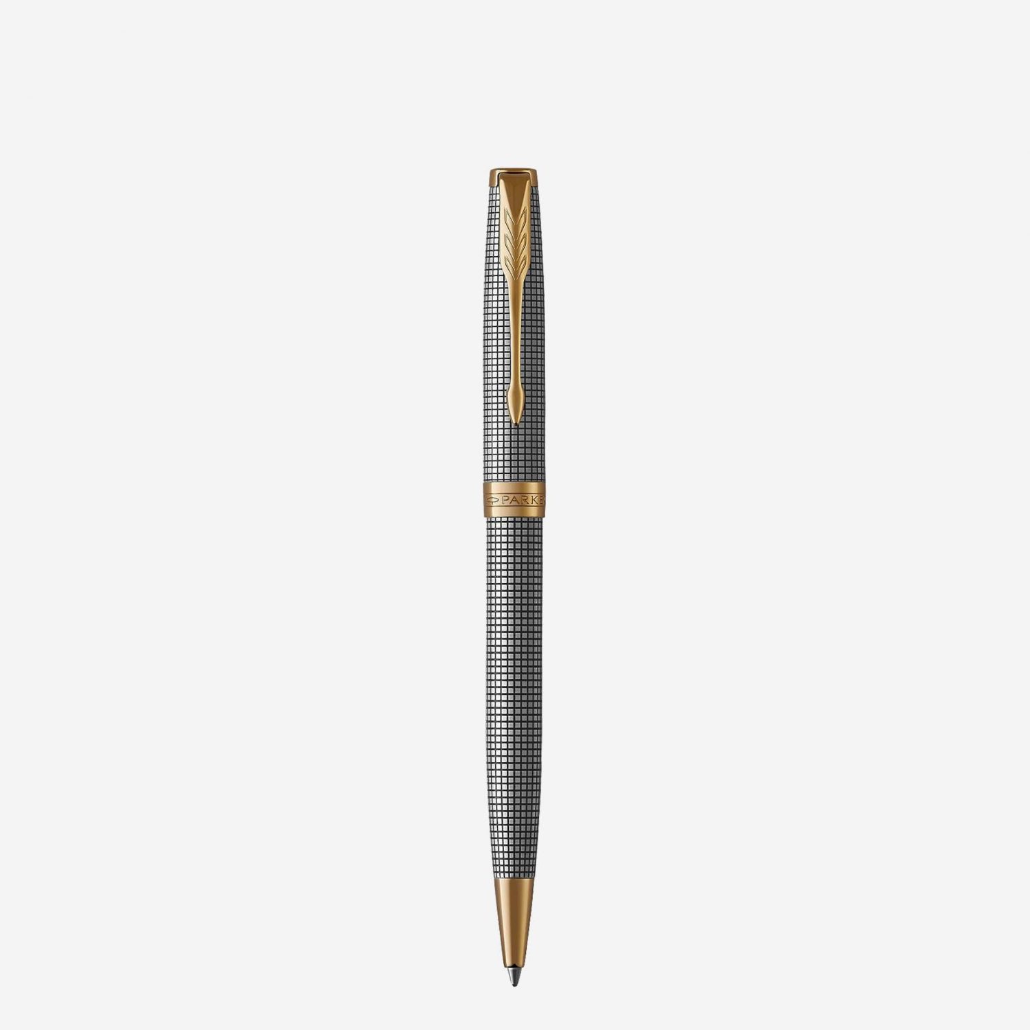 Bút bi Parker Sonnet Chiselled Silver GT Ballpoint Pen 1931492