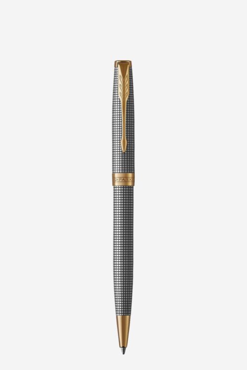 Bút bi Parker Sonnet Chiselled Silver GT Ballpoint Pen 1931492