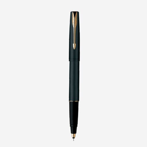 Bút dạ bi Parker Frontier Matte Black Gold Trim Rollerball Pen PS1002032