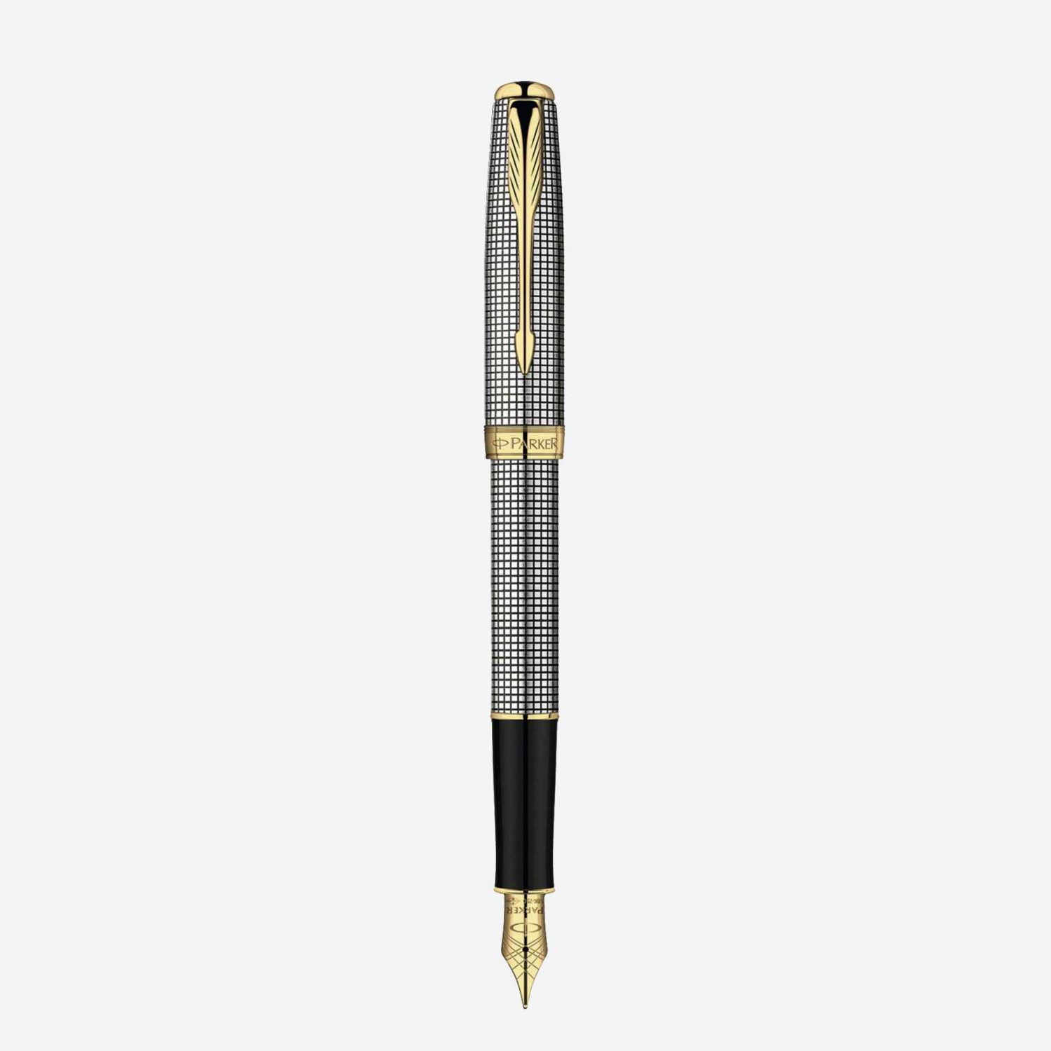 Bút máy Parker Sonnet Cisele Sterling Silver GT Fountain Pen S0808140