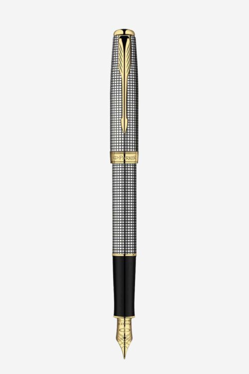 Bút máy Parker Sonnet Cisele Sterling Silver GT Fountain Pen S0808140