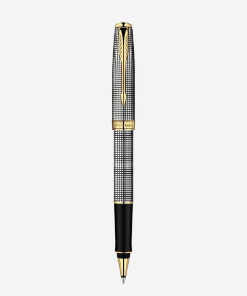 Bút Parker Sonnet Chiselled Silver GT Rollerball Pen S0808160