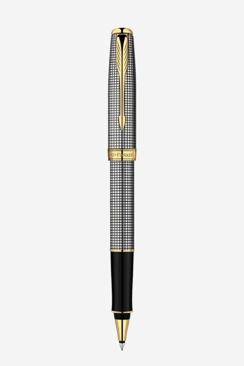 Bút Parker Sonnet Chiselled Silver GT Rollerball Pen S0808160