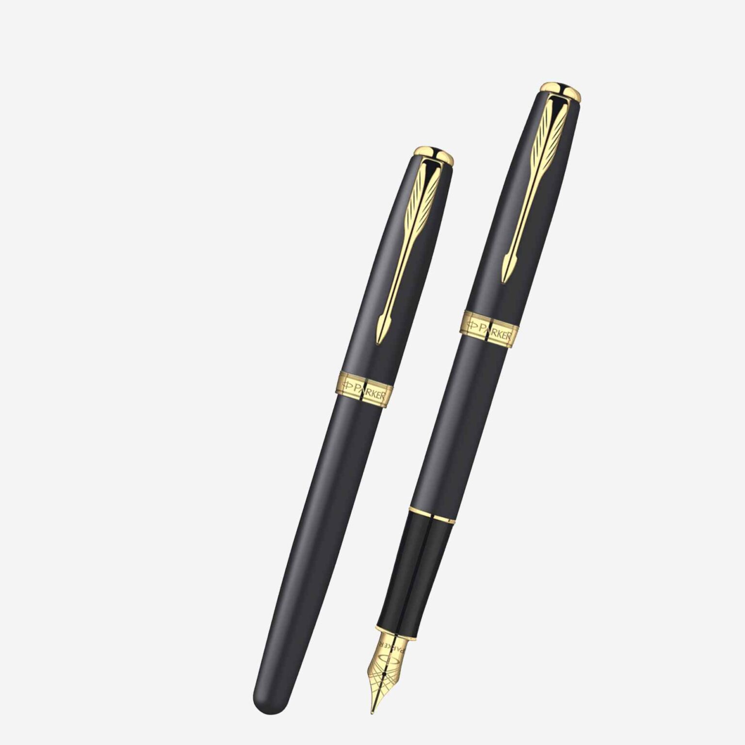 Parker Sonnet Matte Black Lacquer GT Fountain Pen S0817930