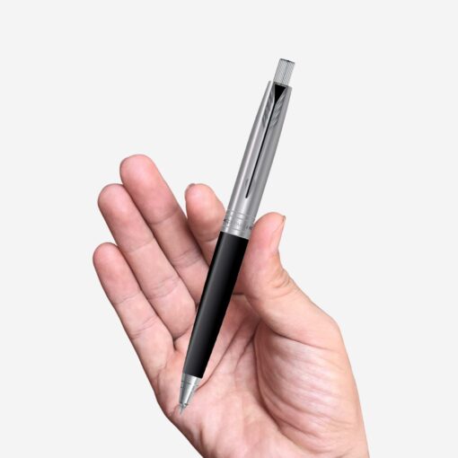 Parker Aster Shiny Black Chrome Trim Ballpoint Pen 9000020141
