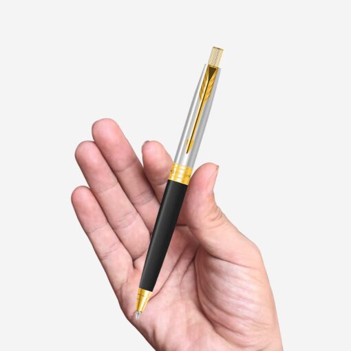 Parker Aster Shiny Black Gold Trim Ballpoint Pen 9000020142
