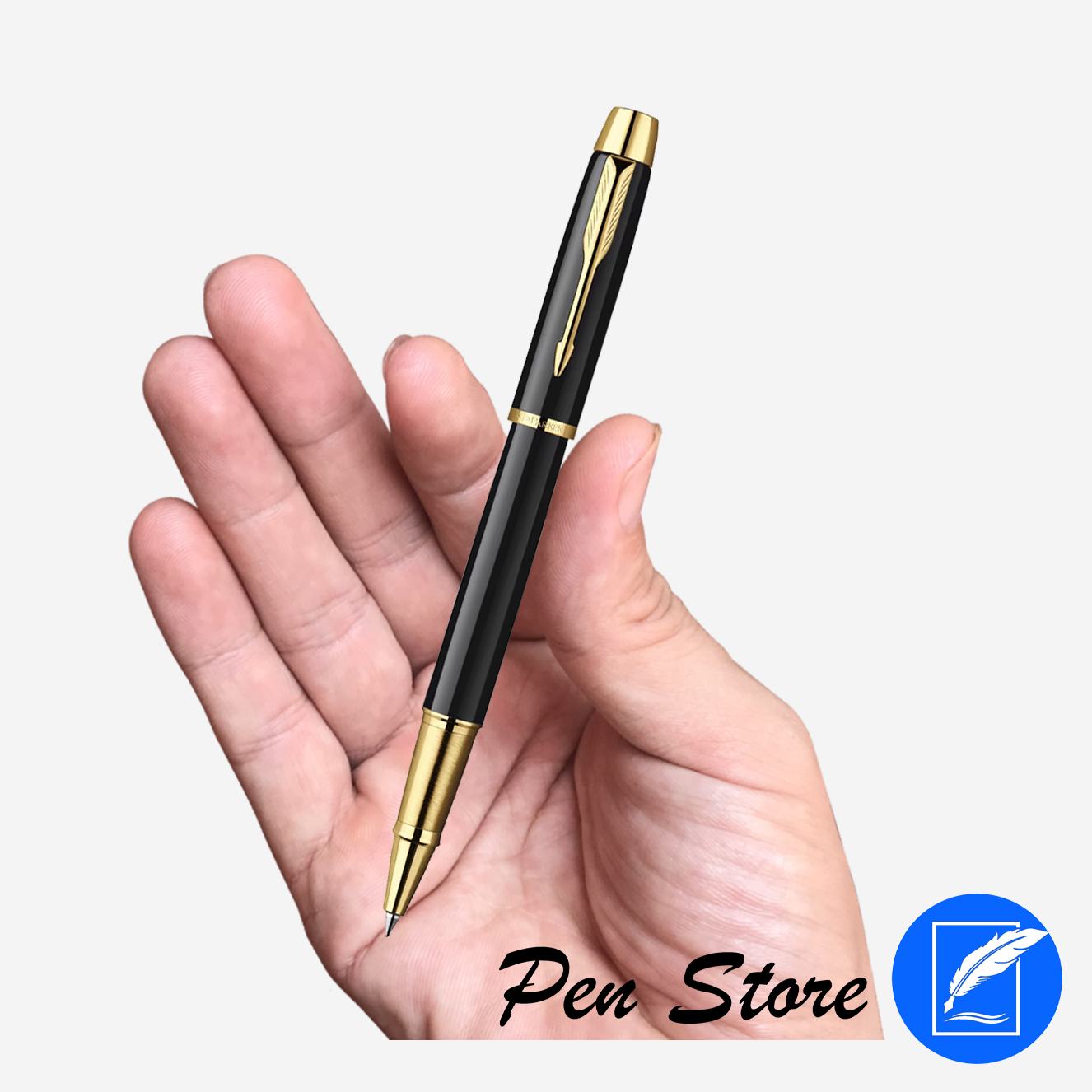 Bút dạ bi Parker IM Black cài vàng tại Pen Store Việt Nam.