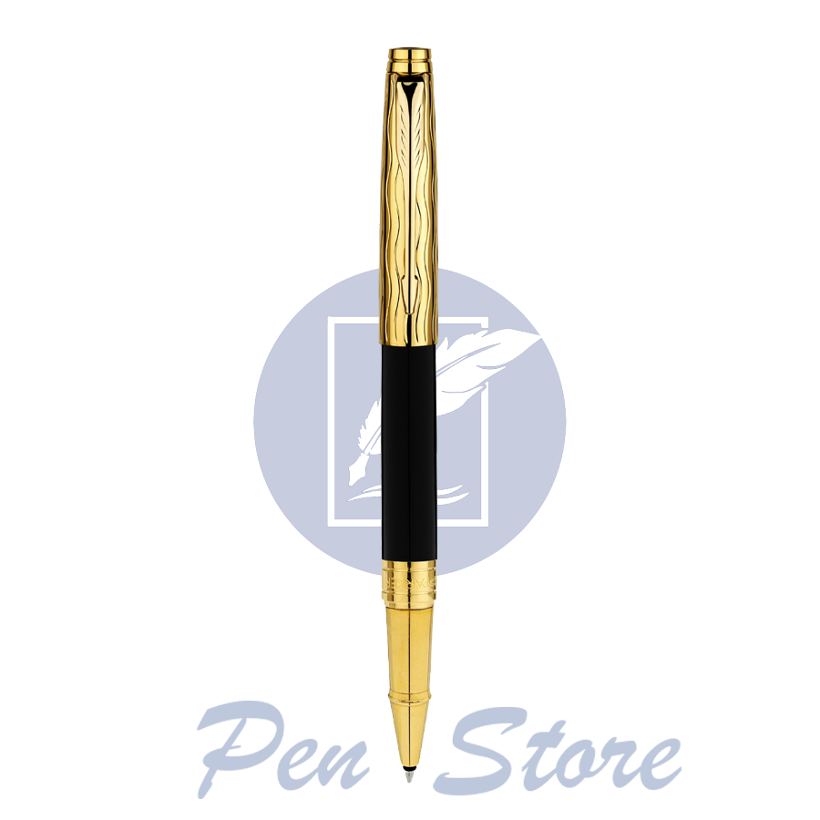 Bút dạ bi Parker Aster Essential Black and Gold GT Roller Pen 9000037513.